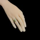 Olivin ezüst gyűrű