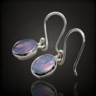 Opál ezüst fülbevaló