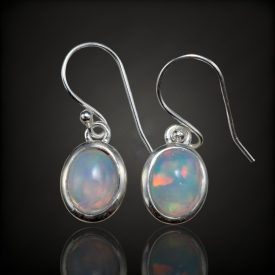 Opál ezüst fülbevaló