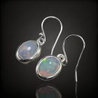 Opál ezüst fülbevaló