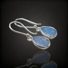 opál ezüst fülbevaló