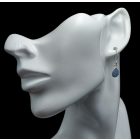 opál ezüst fülbevaló