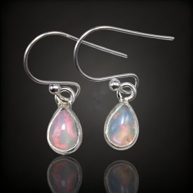 Opál ezüst fülbevaló