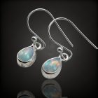 Opál ezüst fülbevaló