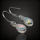 Opál ezüst fülbevaló