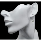 Opál ezüst fülbevaló