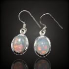 Opál ezüst fülbevaló