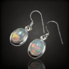 Opál ezüst fülbevaló