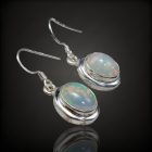 Opál ezüst fülbevaló