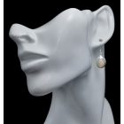 Opál ezüst fülbevaló