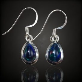 Opál ezüst fülbevaló