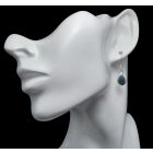 Opál ezüst fülbevaló