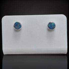 Opál ezüst fülbevaló