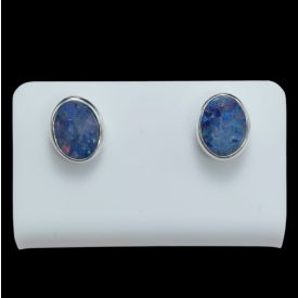 Opál ezüst fülbevaló