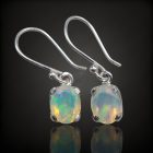 Opál ezüst fülbevaló