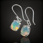 Opál ezüst fülbevaló