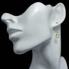 Opál ezüst fülbevaló