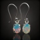 Opál ezüst fülbevaló