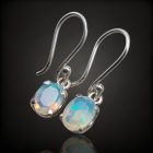 Opál ezüst fülbevaló