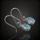 Opál ezüst fülbevaló