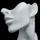 Opál ezüst fülbevaló