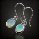 Opál ezüst fülbevaló
