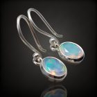 Opál ezüst fülbevaló