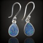 Opál ezüst fülbevaló