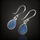 Opál ezüst fülbevaló