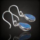 Opál ezüst fülbevaló