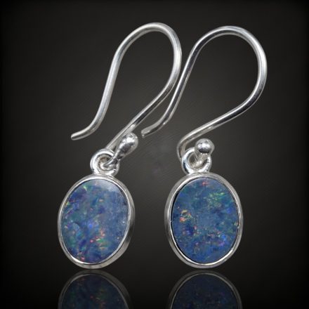 Opál ezüst fülbevaló