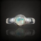 Opál ezüst gyűrű