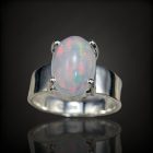 Opál ezüst gyűrű