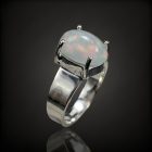 Opál ezüst gyűrű