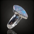 Opál ezüst gyűrű