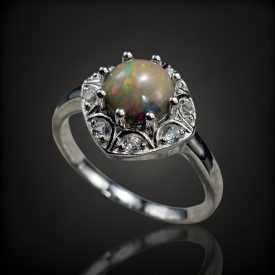 Opál ezüst gyűrű