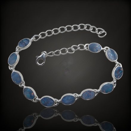 Opál ezüst karkötő