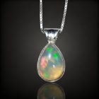 Opál ezüst medál