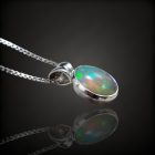 Opál ezüst medál