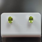 Olivin ezüst fülbevaló