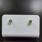 Olivin ezüst fülbevaló