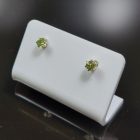 Olivin ezüst fülbevaló