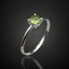 Olivin ezüst gyűrű