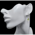 Olivin ezüst fülbevaló