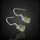 Olivin ezüst fülbevaló