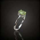 Olivin ezüst gyűrű