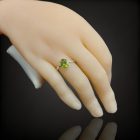 Olivin ezüst gyűrű