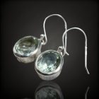 Praziolit ezüst fülbevaló