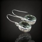 Praziolit ezüst fülbevaló