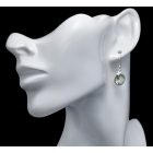 Praziolit ezüst fülbevaló